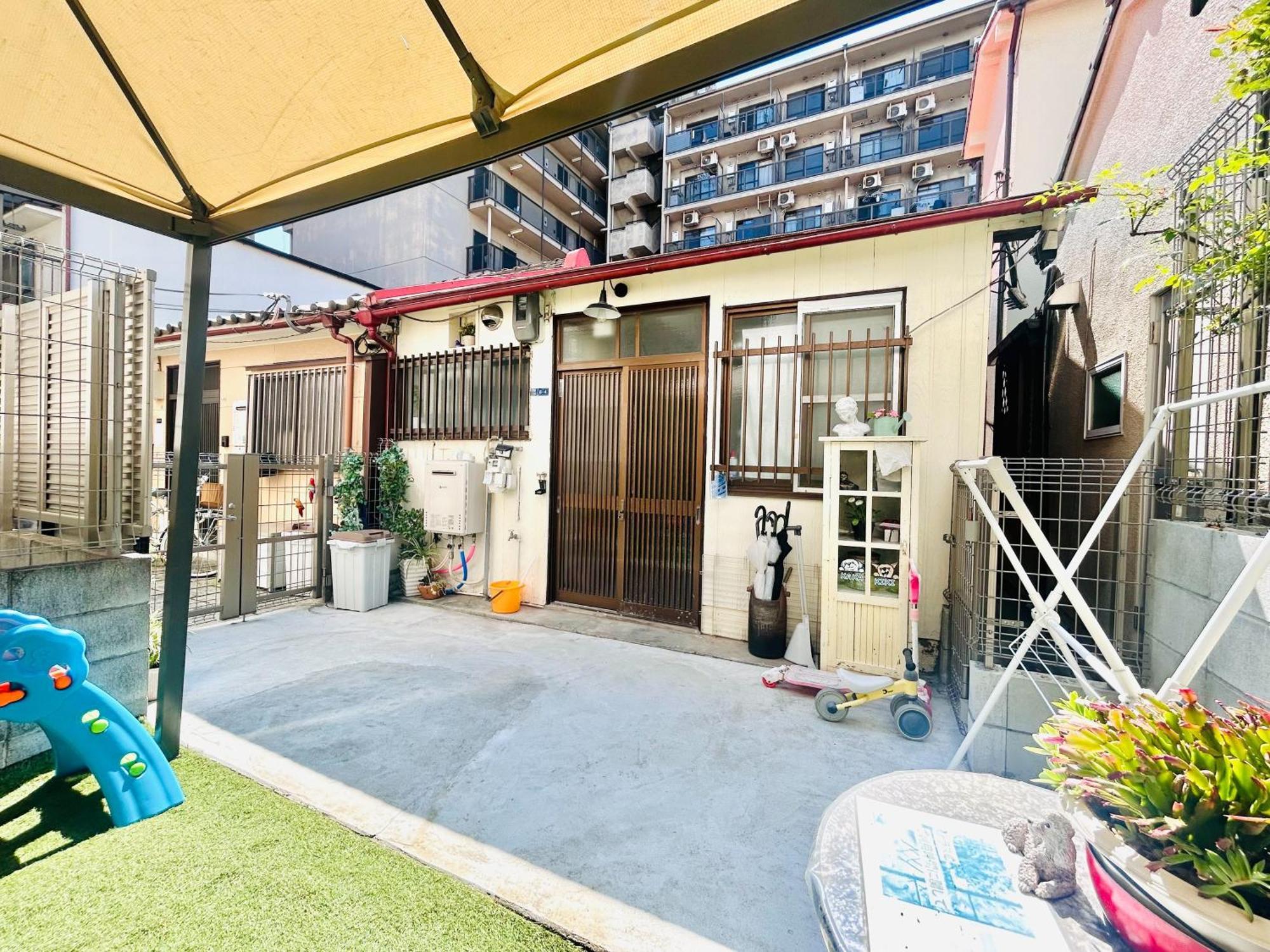 Vila 天下茶屋駅5分、専用庭付き平屋—Kik Iハウス Ósaka Exteriér fotografie